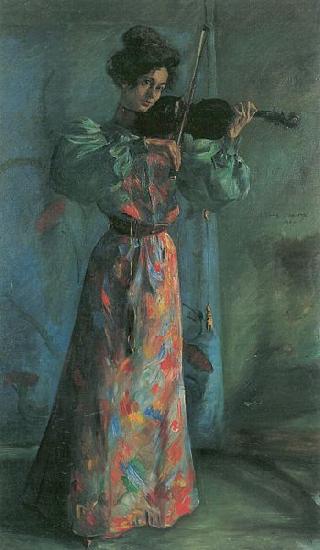 Lovis Corinth Die Geigenspielerin oil painting image